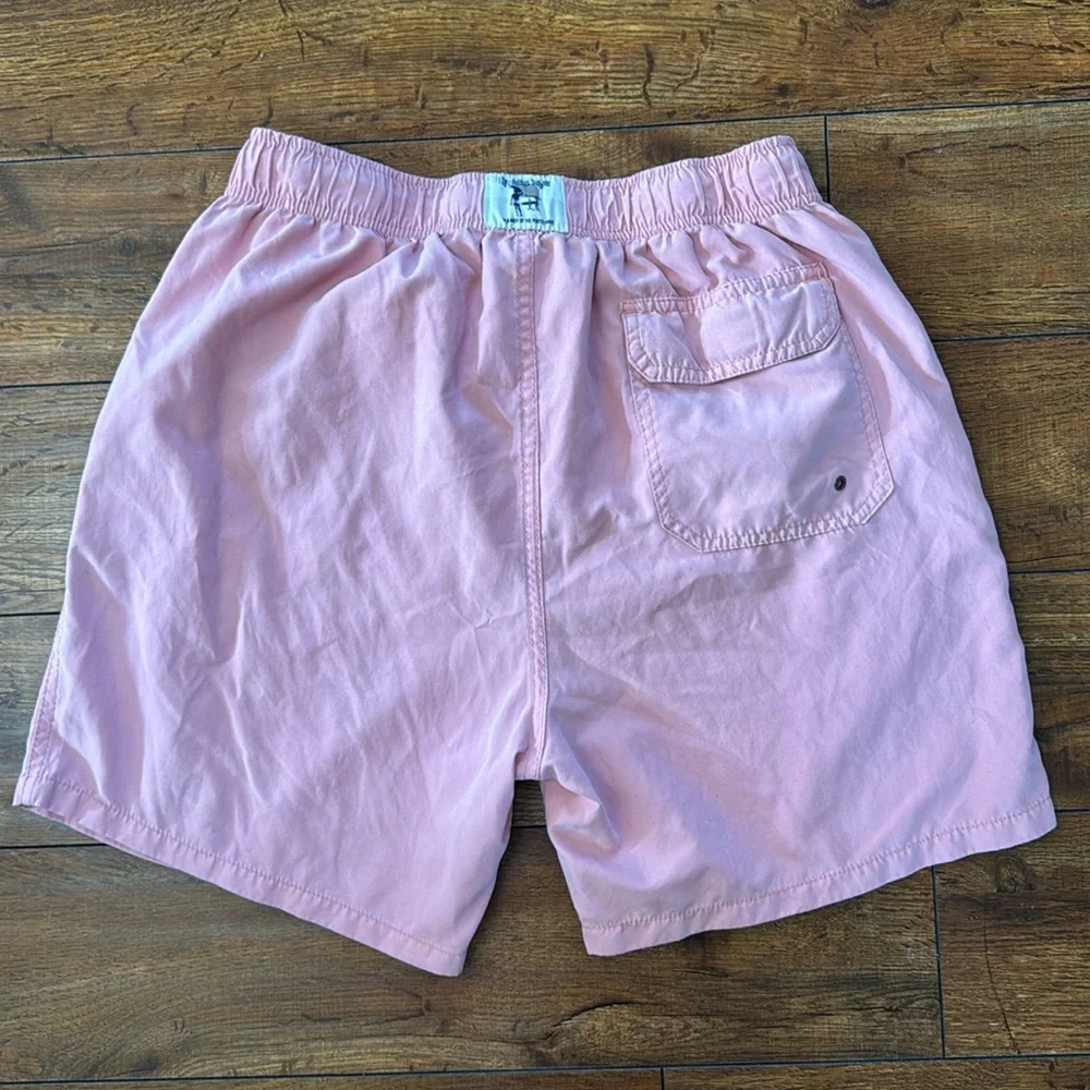 Ron Jon Pink Swim Trunks Quick-Dry Elastic Waist